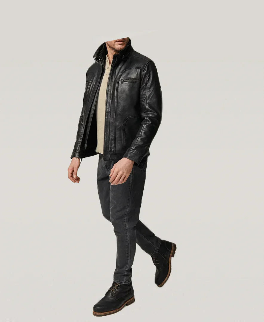 Memphis Leather Moto Jacket