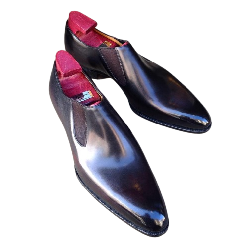 Black Demi Chelsea Shoes Inspired by James Bond