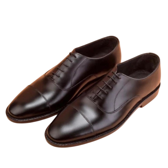 Men's Black Leather Formal Oxford Shoes
